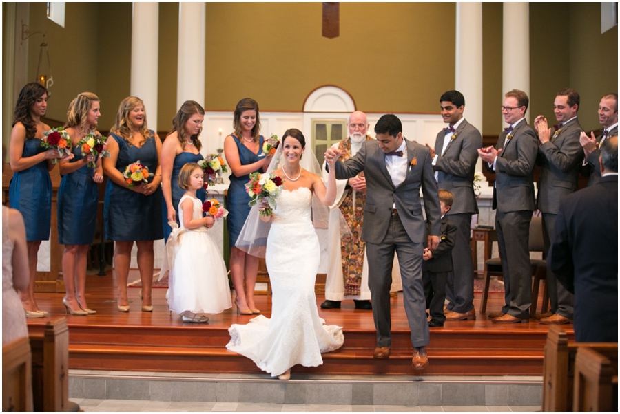 Baltimore Wedding Photographer - St. Piux X Church Ceremony - Lemon and Lime Event Design