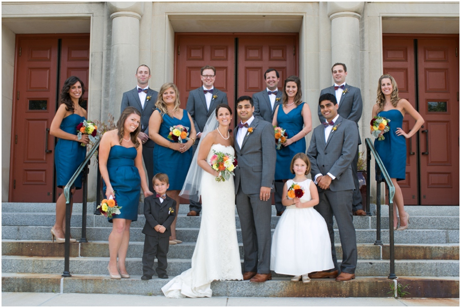 Baltimore Wedding Photographer - St. Piux X Church Wedding Party - Lemon and Lime Event Design