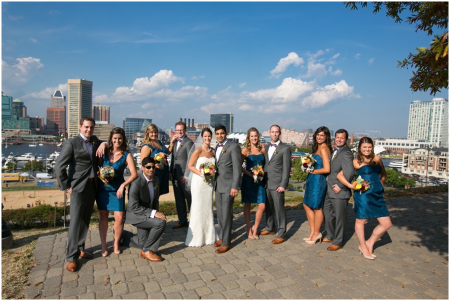 Baltimore Wedding Photographer - Federal Hill Wedding Party - Lemon and Lime Event Design