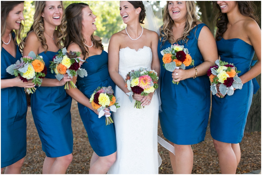 Baltimore Wedding Photographer - Federal Hill Bridesmaids - Local Color Flowers