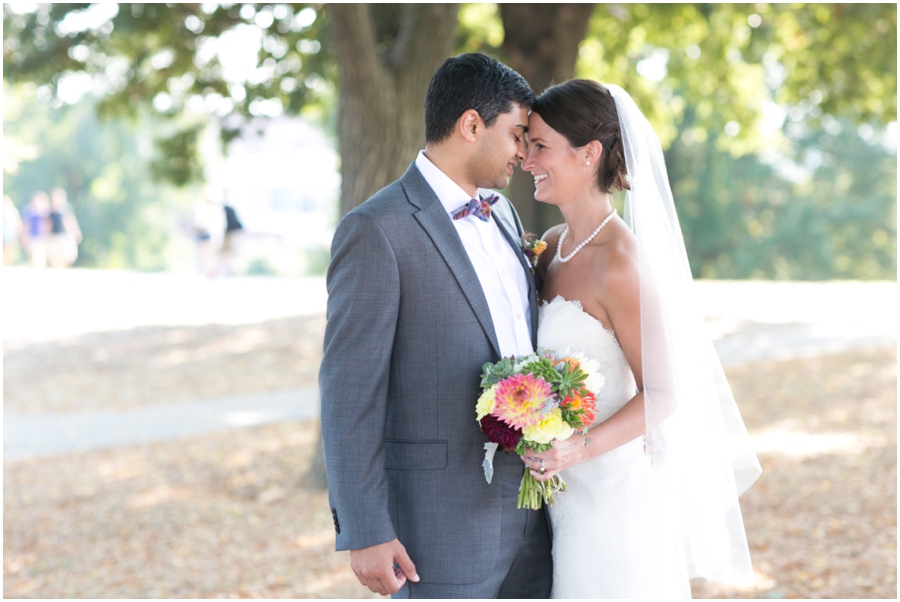 Baltimore Wedding Photographer - Federal Hill Wedding Couple Portrait - Lemon and Lime Event Design