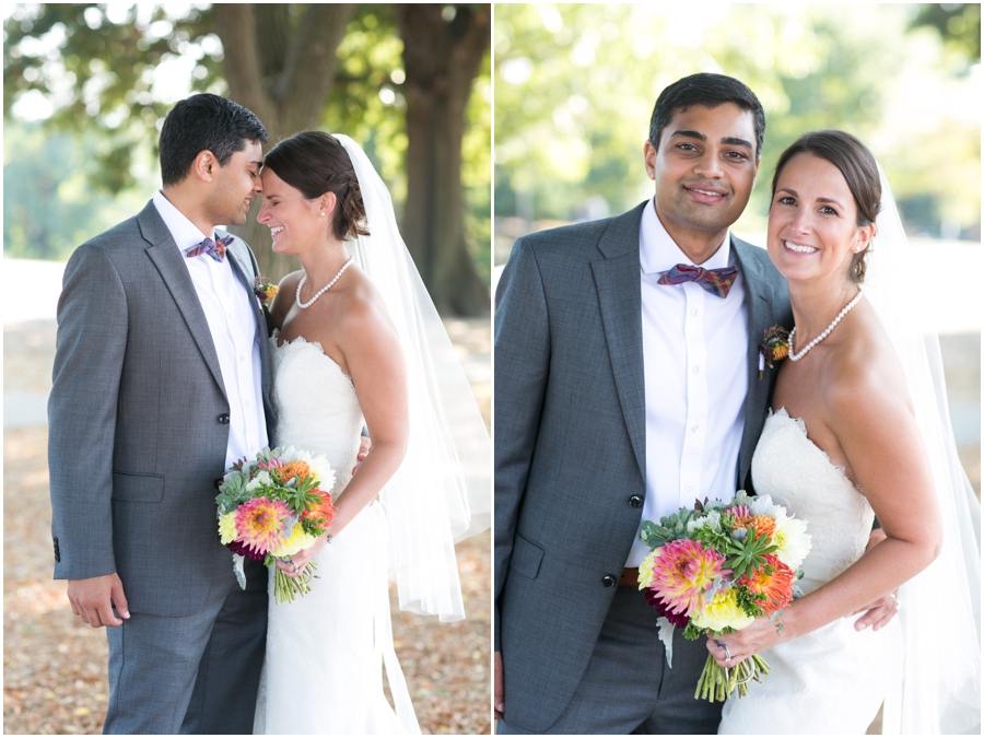 Baltimore Wedding Photographer - Federal Hill Wedding Couple Portrait - Lemon and Lime Event Design