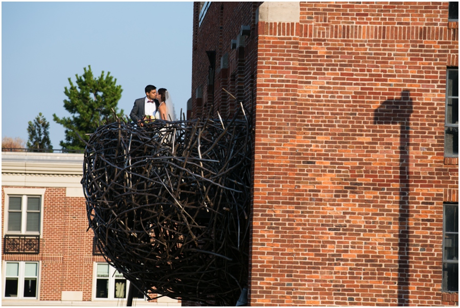 American Visionary Arts Museum Wedding Photographer - Iron Egg - Metal Art - Lemon and Lime Event Design