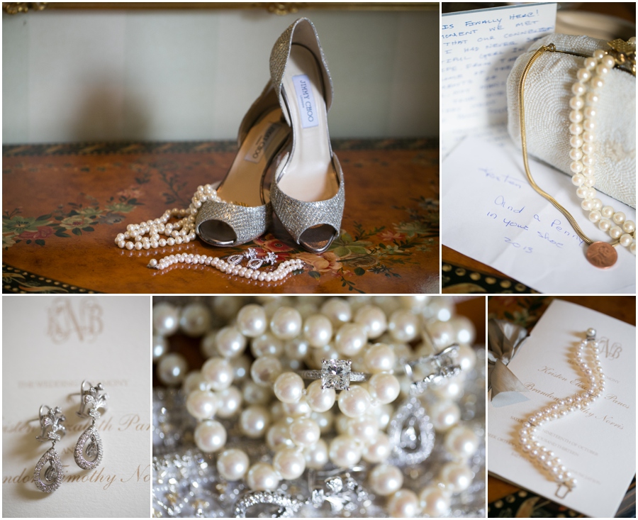 Four Seasons Baltimore Wedding Photography - Towson Jimmy Choo Bridal Shoe