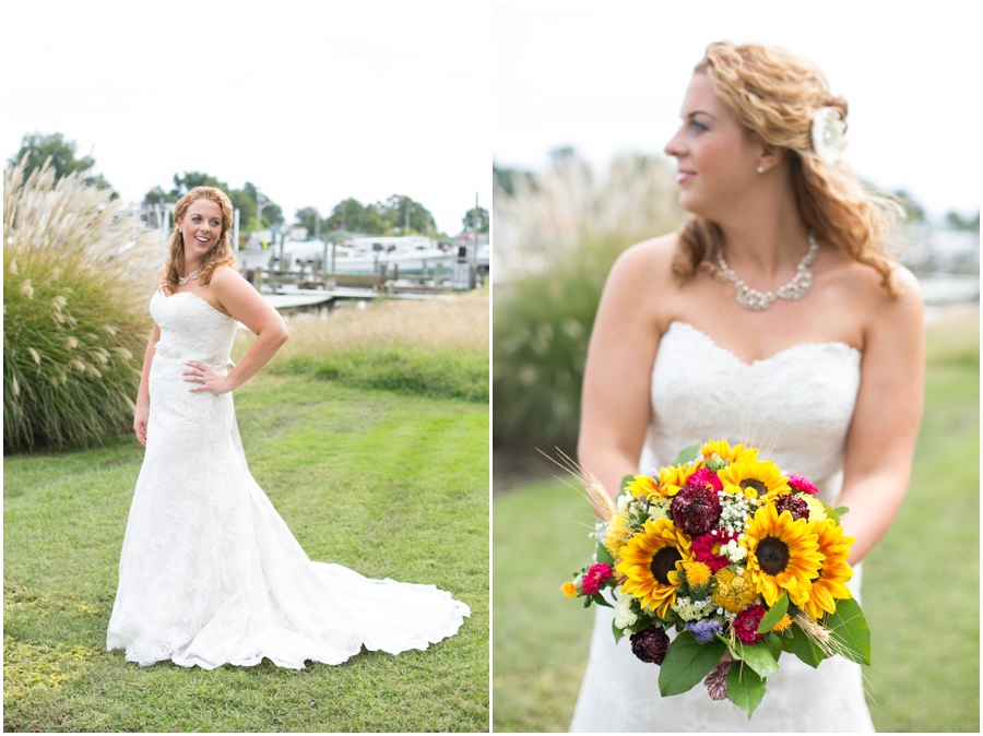 Blue Heron Inn Bride Portrait - Solomon's Island Wedding Photographer