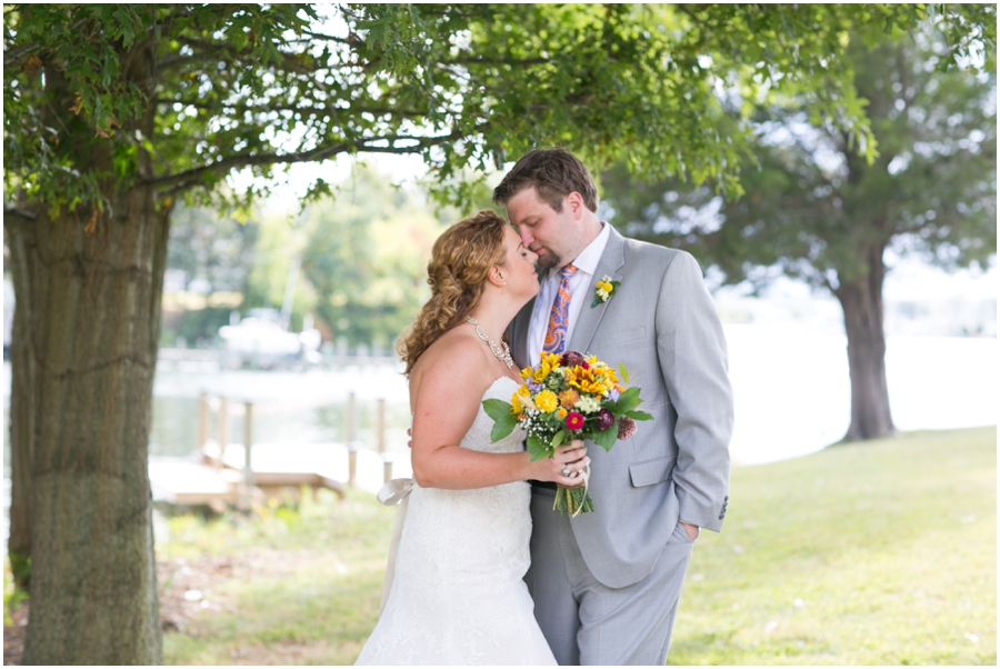 Rustic Solomons Island Wedding Photographer - Organic Wedding Love Portrait