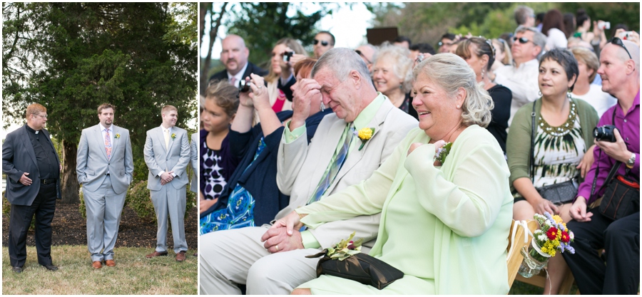 Solomons Island Wedding Photographer - Rustic outdoor wedding ceremony