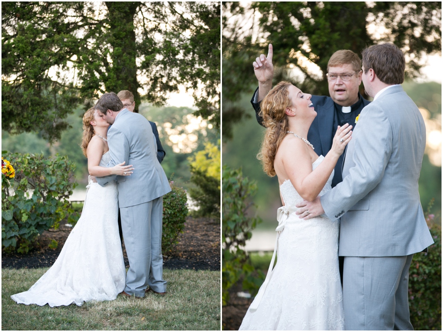 Solomon's Island Wedding Photographer - Rustic outdoor wedding ceremony