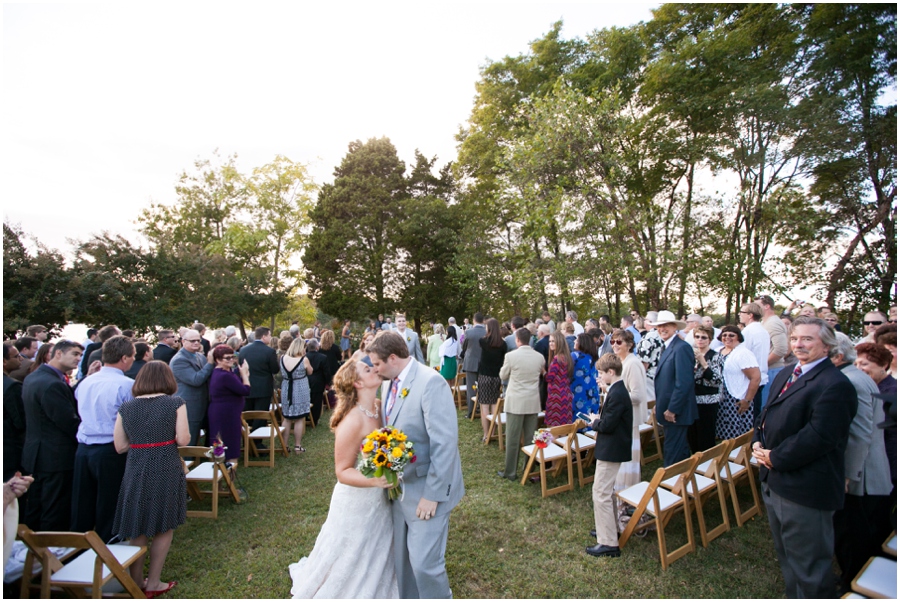 Solomon's Island Wedding Photographer - Rustic outdoor wedding ceremony