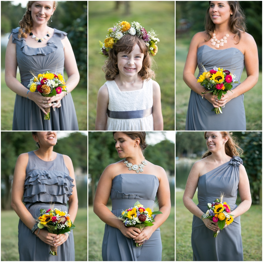 Solomons Island Wedding Photographer - Rustic Love Blooms Here Bridesmaid Portrait