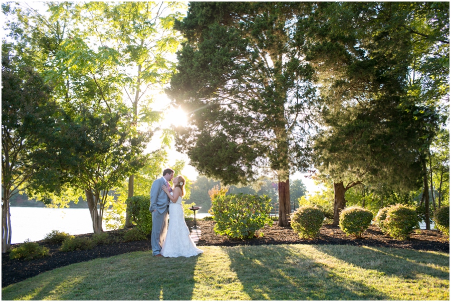 Rustic Solomon's Island Wedding Photographer - Sunset Love Portrait