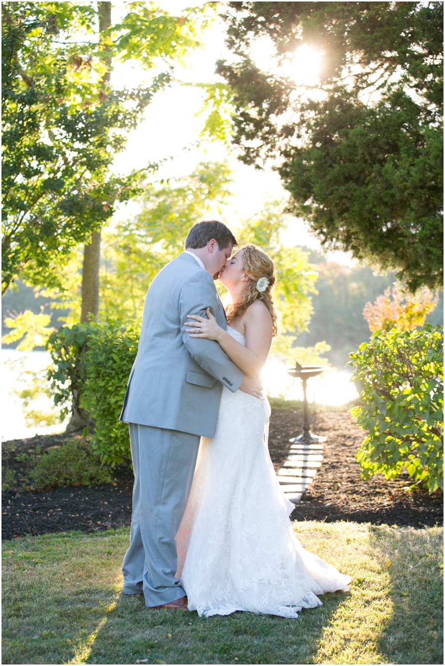 Rustic Solomon's Island Wedding Photographer - Sunset Love Portrait