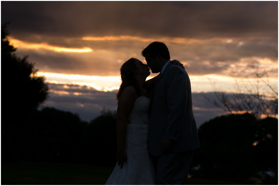 Solomon's Island Wedding Photographer - Sunset Wedding Couple Portrait