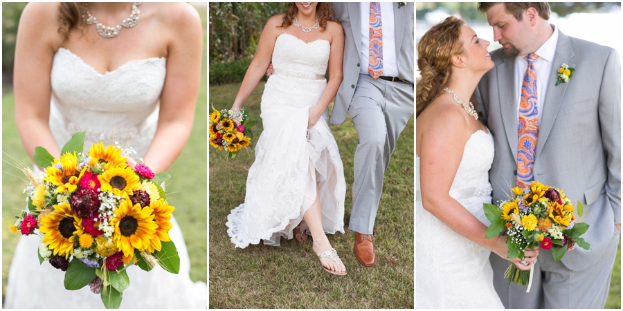 Rustic Solomons Island Wedding Photographer - Sunset Wedding Couple Portrait