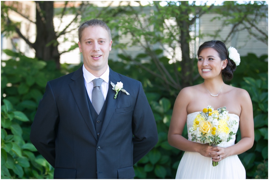 Chesapeake Bay Beach Club First Look - Eastern Shore Wedding Photographer