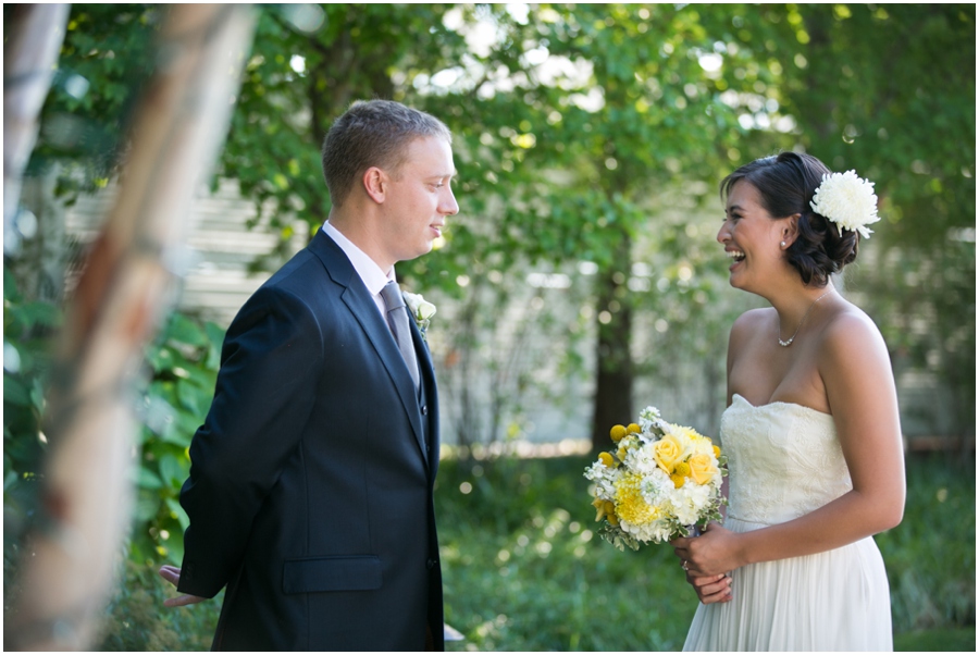 Chesapeake Bay Beach Club First Look - Eastern Shore Wedding Photographer