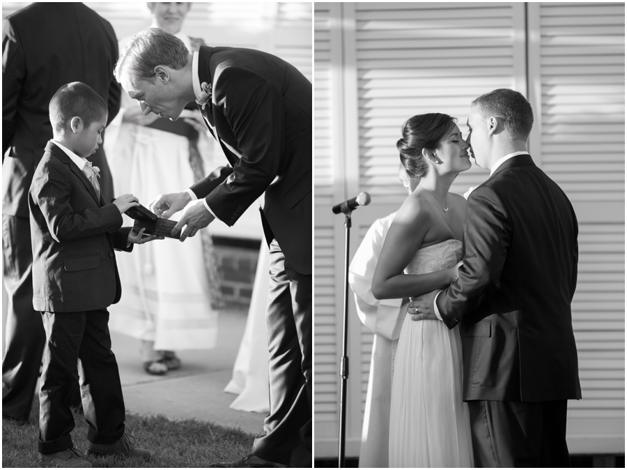 Chesapeake Bay Beach Club outdoor Ceremony - Waterfront wedding Ceremony