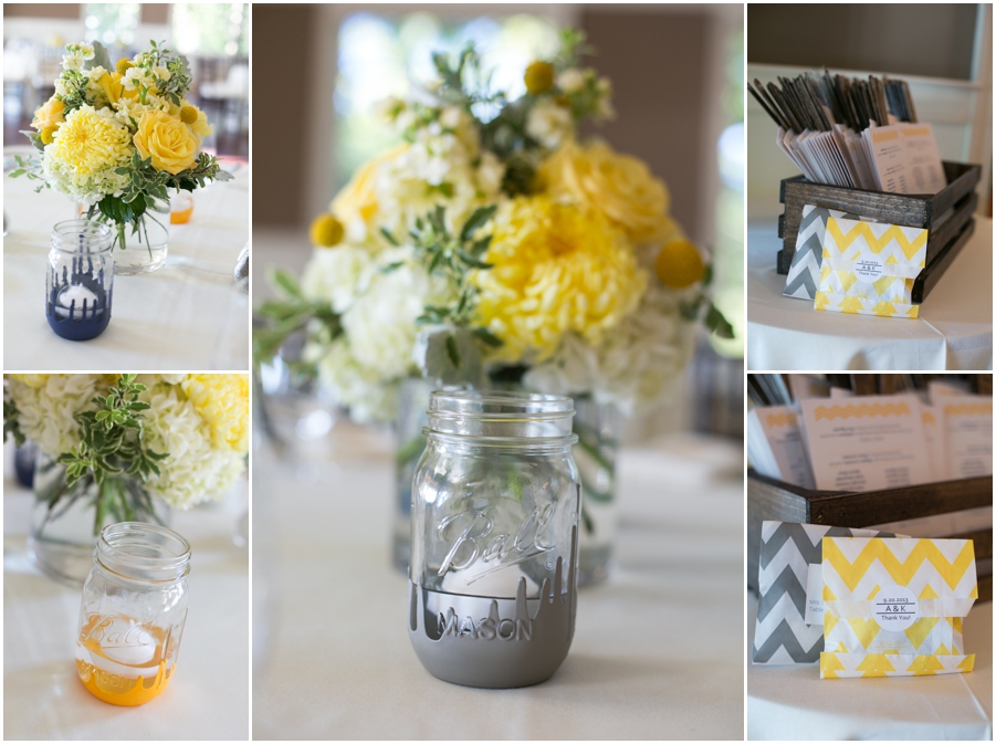 Chesapeake Bay Beach Club Reception - Yellow Reception Details - Eastern Shore Wedding Photographer