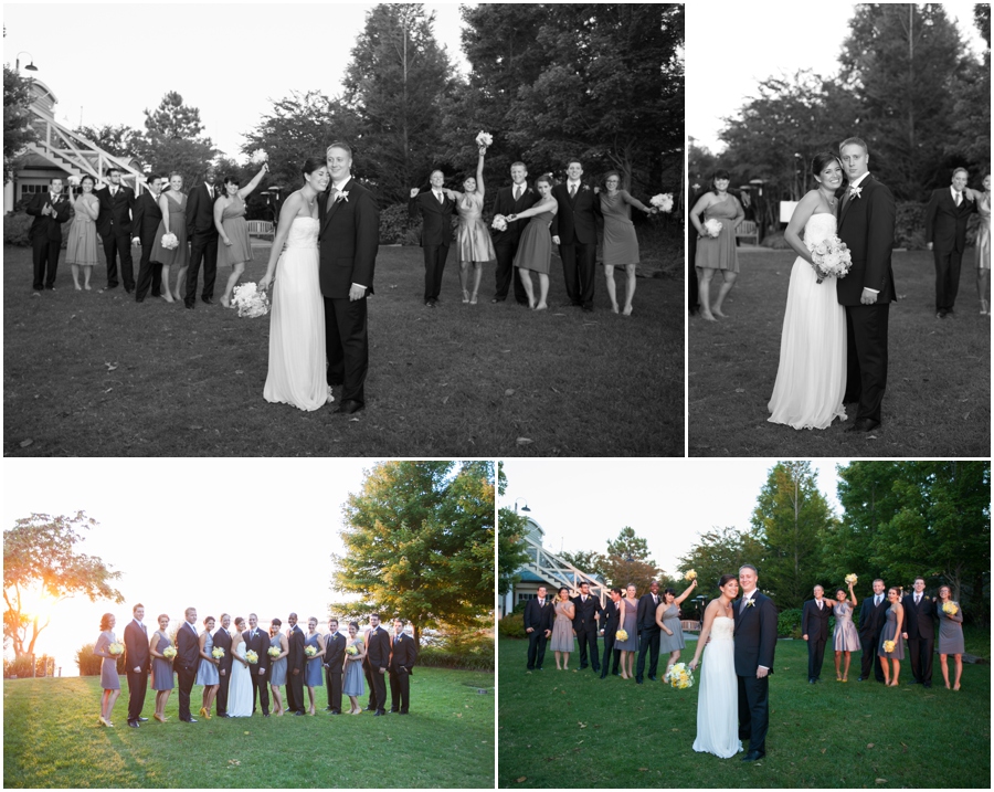 Sunset Wedding Party - Chesapeake Bay Beach Club Photographer