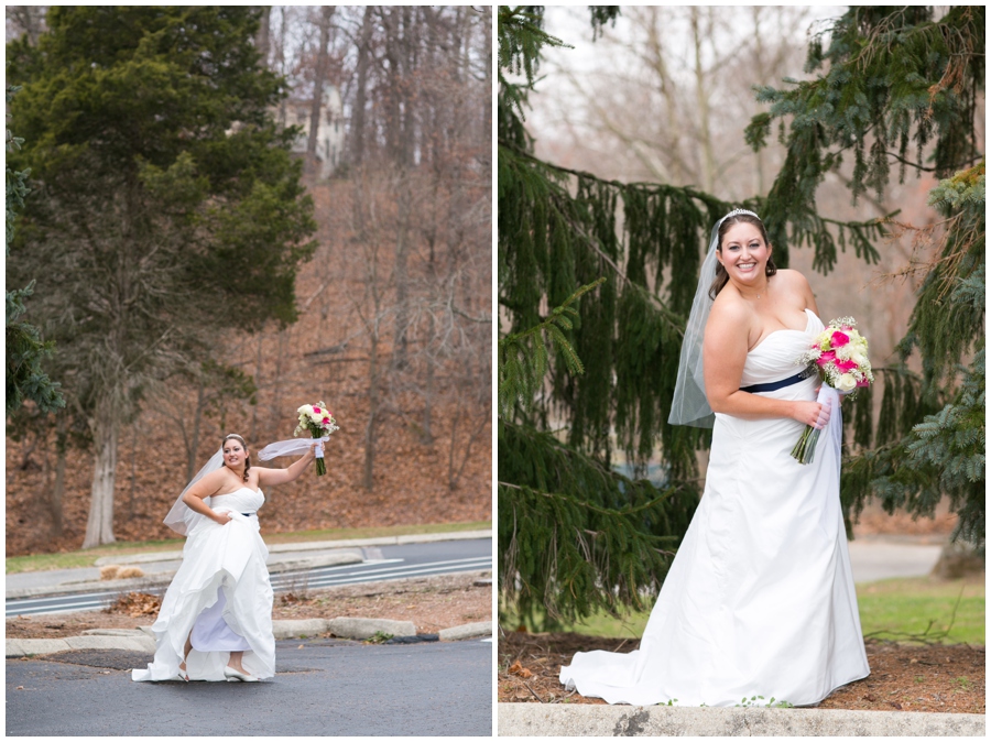 Hunt Valley Wedding Portrait - Winter Wedding Photography