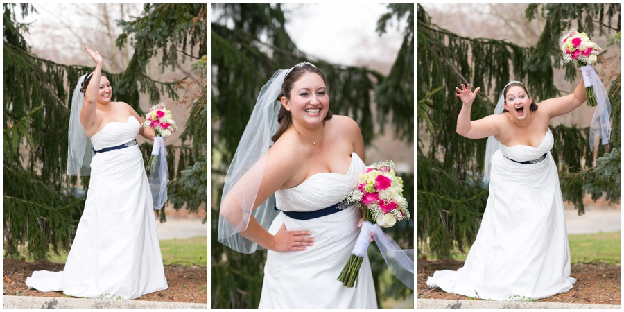 Hunt Valley Wedding Portrait - Winter Wedding Photography