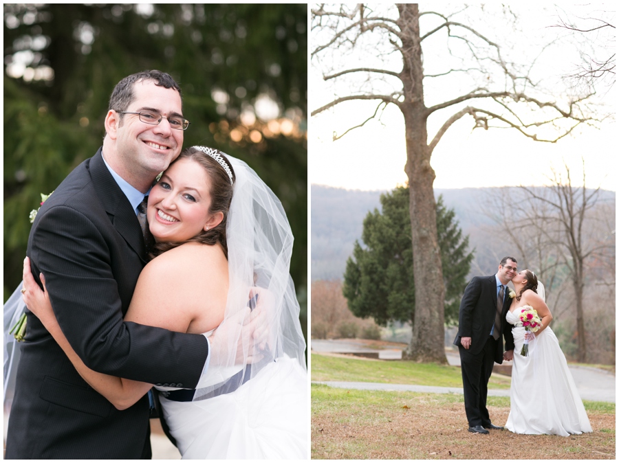 Hunt Valley Wedding Couple - Winter Wedding Photography