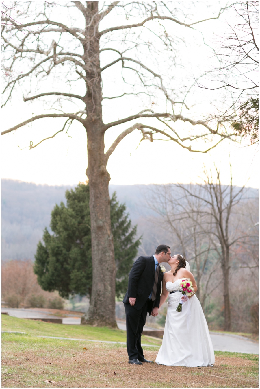 Hunt Valley Wedding Couple - Winter Wedding Photography