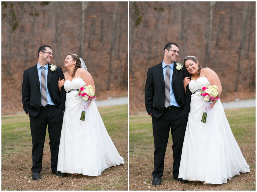 Hunt Valley Wedding Couple - Winter Wedding Photography