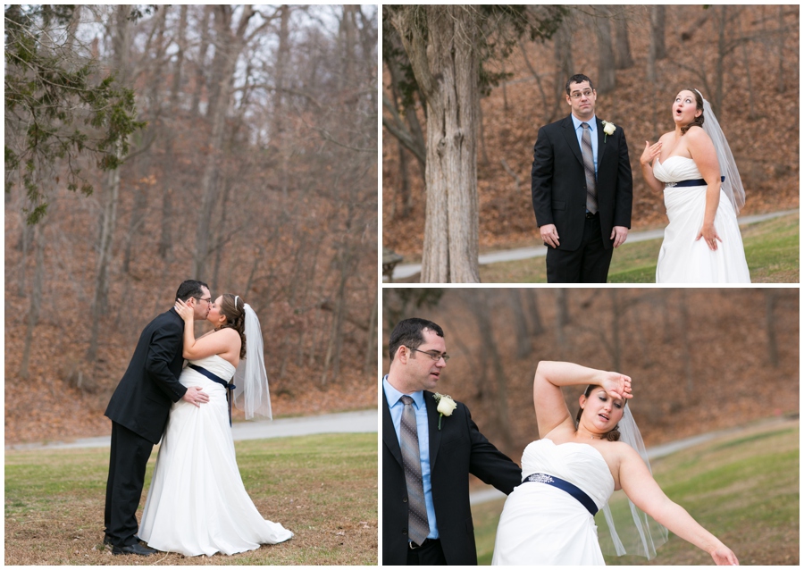 Hunt Valley Wedding Couple - Winter Wedding Photography