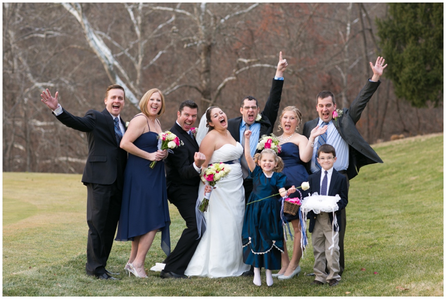 Hunt Valley Wedding Party - Winter Wedding Photography