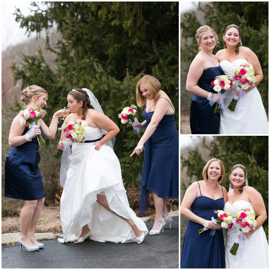 Hunt Valley Wedding Party - Winter Wedding Photography