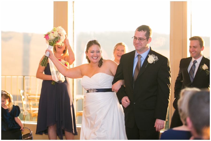 Hunt Valley Golf Club Wedding Ceremony - Winter Wedding Photography