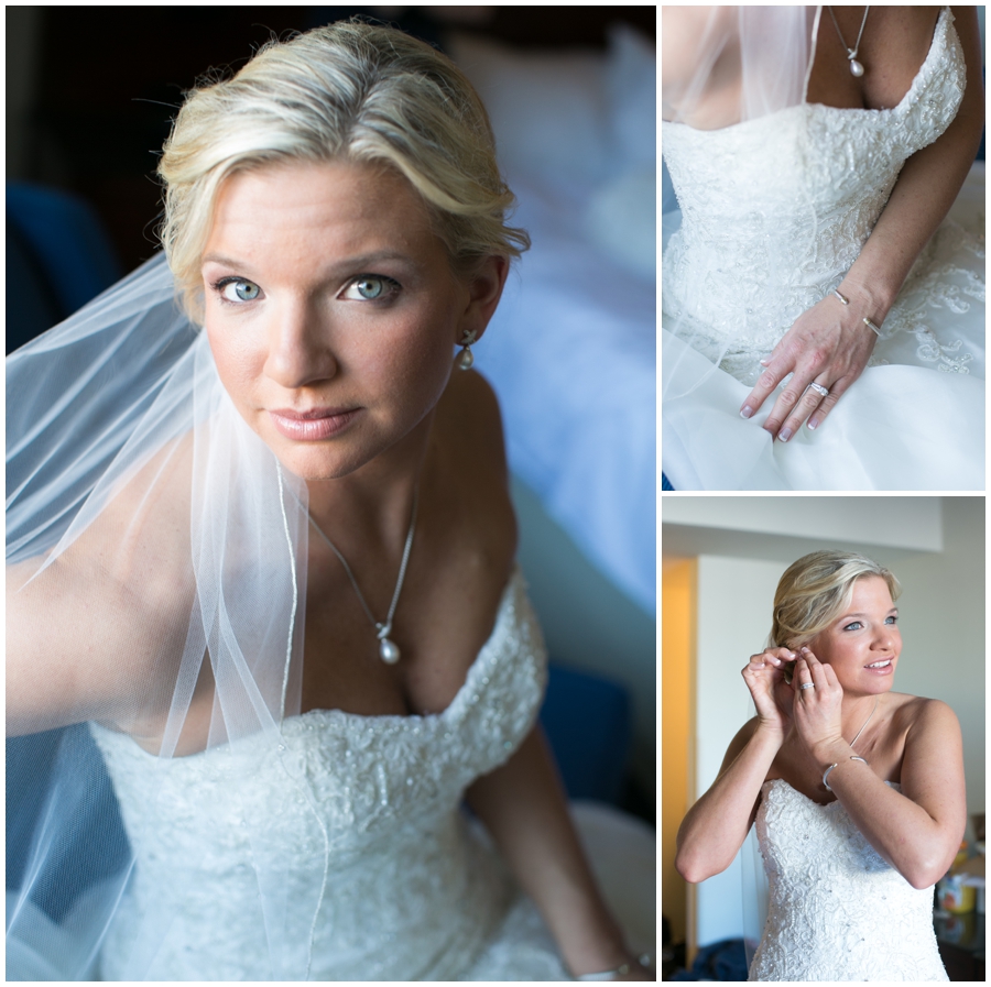 Annapolis Marriott Behind the Veil - Martina Liana bridal portrait