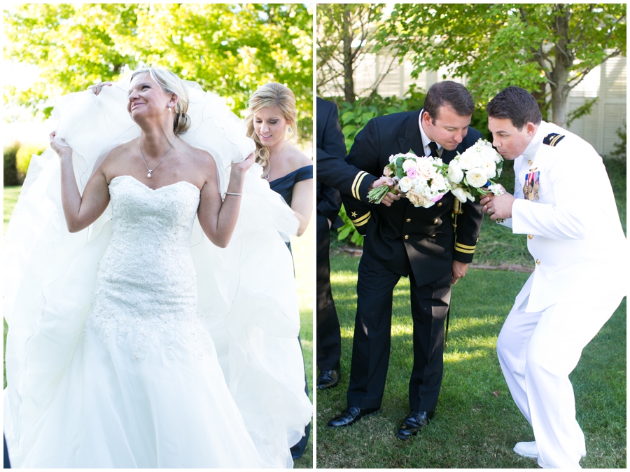 Chesapeake Bay Beach Club Military Wedding Photographer - Crimson and Clover Floral Designs