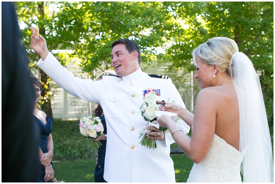 Chesapeake Bay Beach Club Military Wedding Photographer - Crimson and Clover Floral Designs