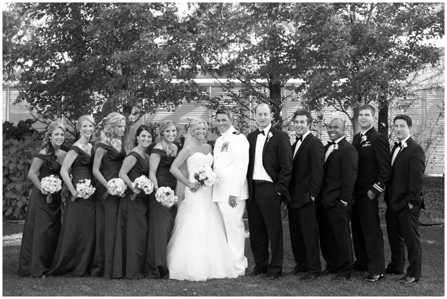 Chesapeake Bay Beach Club Wedding Party Photographer - Waterfront Wedding venue