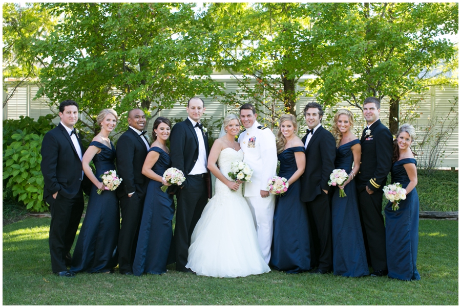 Chesapeake Bay Beach Club Wedding Party Photographer - Waterfront Wedding venue