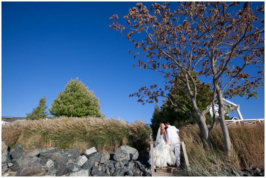 Chesapeake Bay Beach Club Military Wedding Photographer - Beach Love Portrait