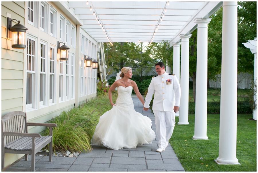 Chesapeake Bay Beach Club Military Wedding Photographer - Sunset Beach Love Portrait