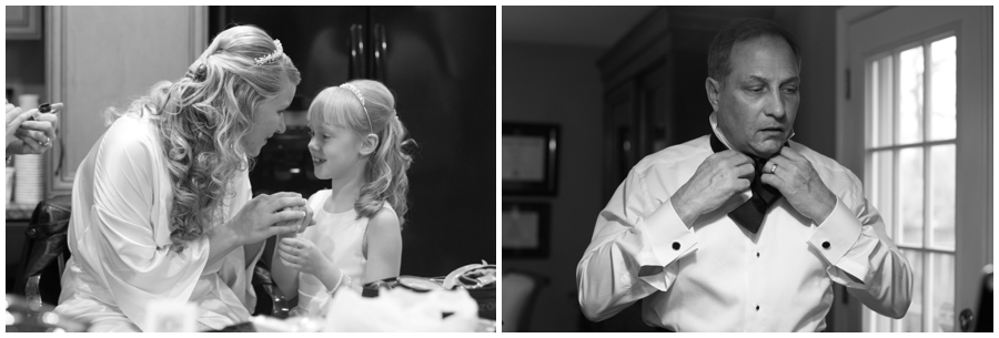 Crofton Wedding Photography - Black and white getting ready