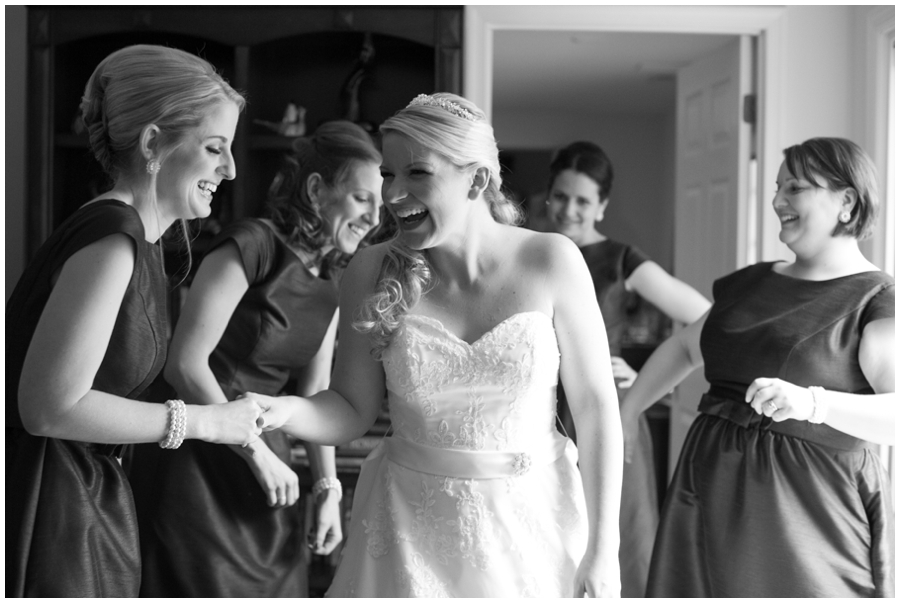 St Marys Annapolis Wedding - Black and white photograph