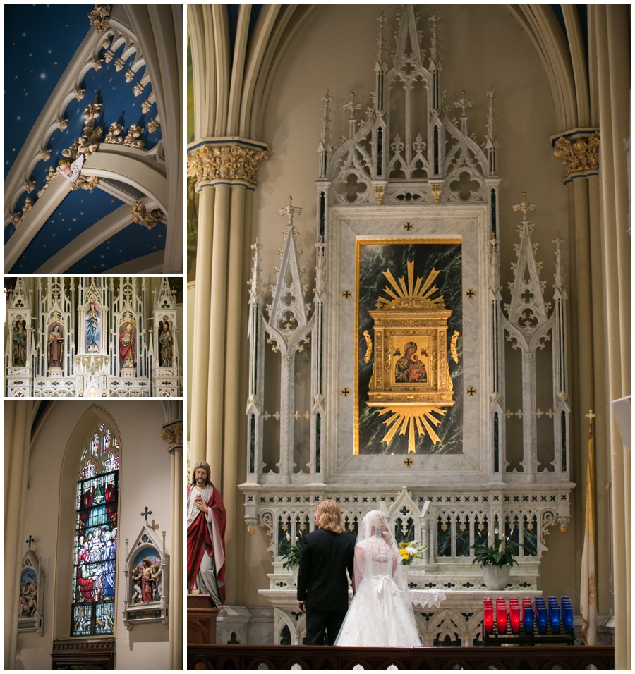 St Mary's Parish Annapolis Wedding Ceremony Photographer