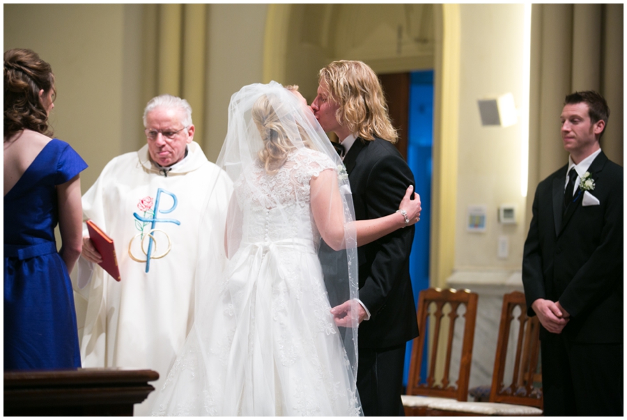 St Mary's Parish Annapolis Wedding Ceremony Photographer