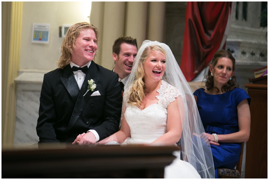 St Mary's Parish Annapolis Wedding Ceremony Photographer