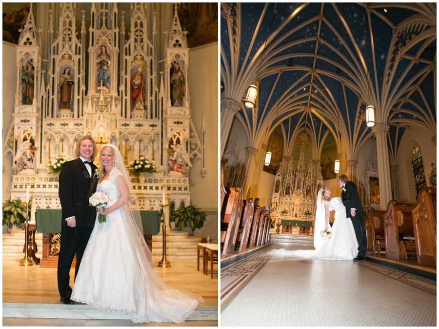 St Mary's Parish Annapolis Wedding Photographer - Bride and groom