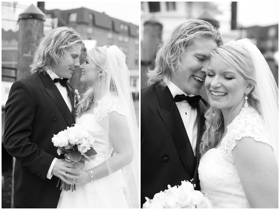 City Dock Annapolis Wedding Photography - Winter Romantic Portrait