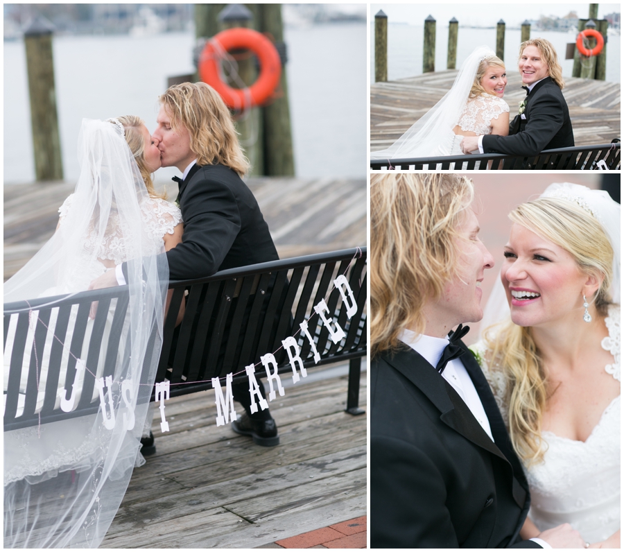 City Dock Annapolis Wedding Photographer - waterfront wedding photography