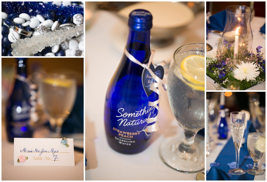 Sheraton Annapolis Winter Wedding Photographer - blue wedding details