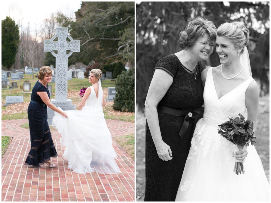 Mother Daughter Wedding Portrait - St James Parish Wedding Photographer