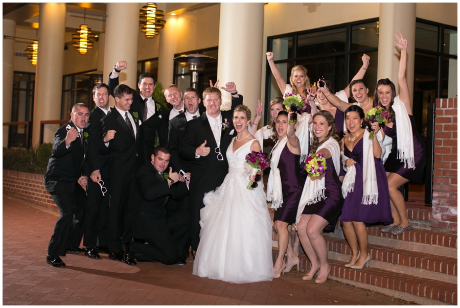 Loews Annapolis Winter Wedding Party - Downtown Annapolis Wedding Photographer